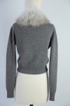 Ermanno Scervino Fur-Trimmed Cropped Cardigan
