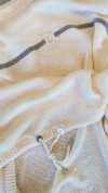 Brunello Cucinelli Linen round neck sweater with sequins and Monili beads