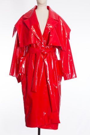 Masterpeace Artificial leather trench coat