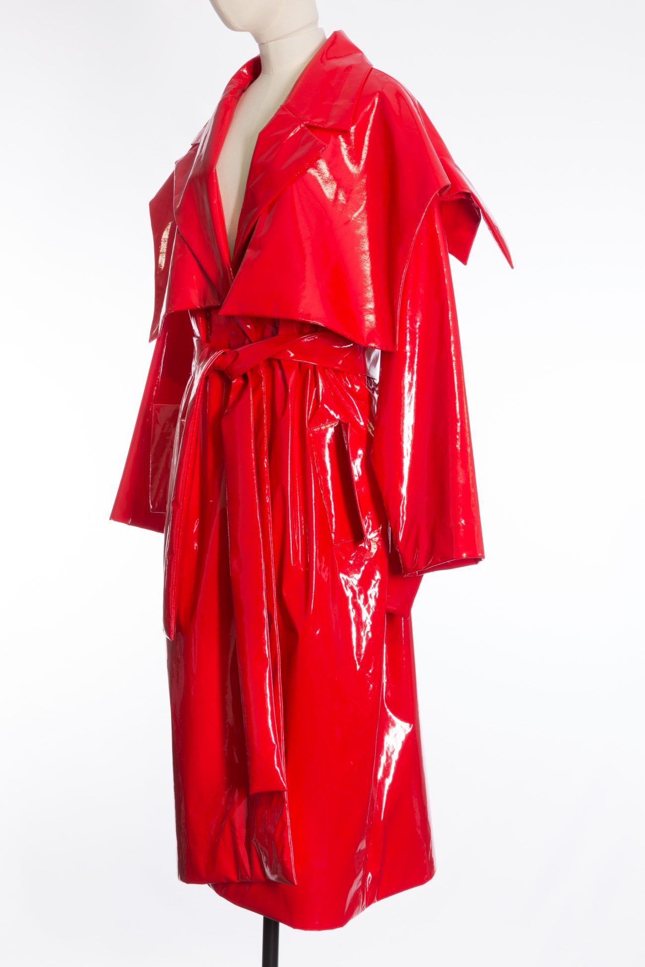 Masterpeace Artificial leather trench coat