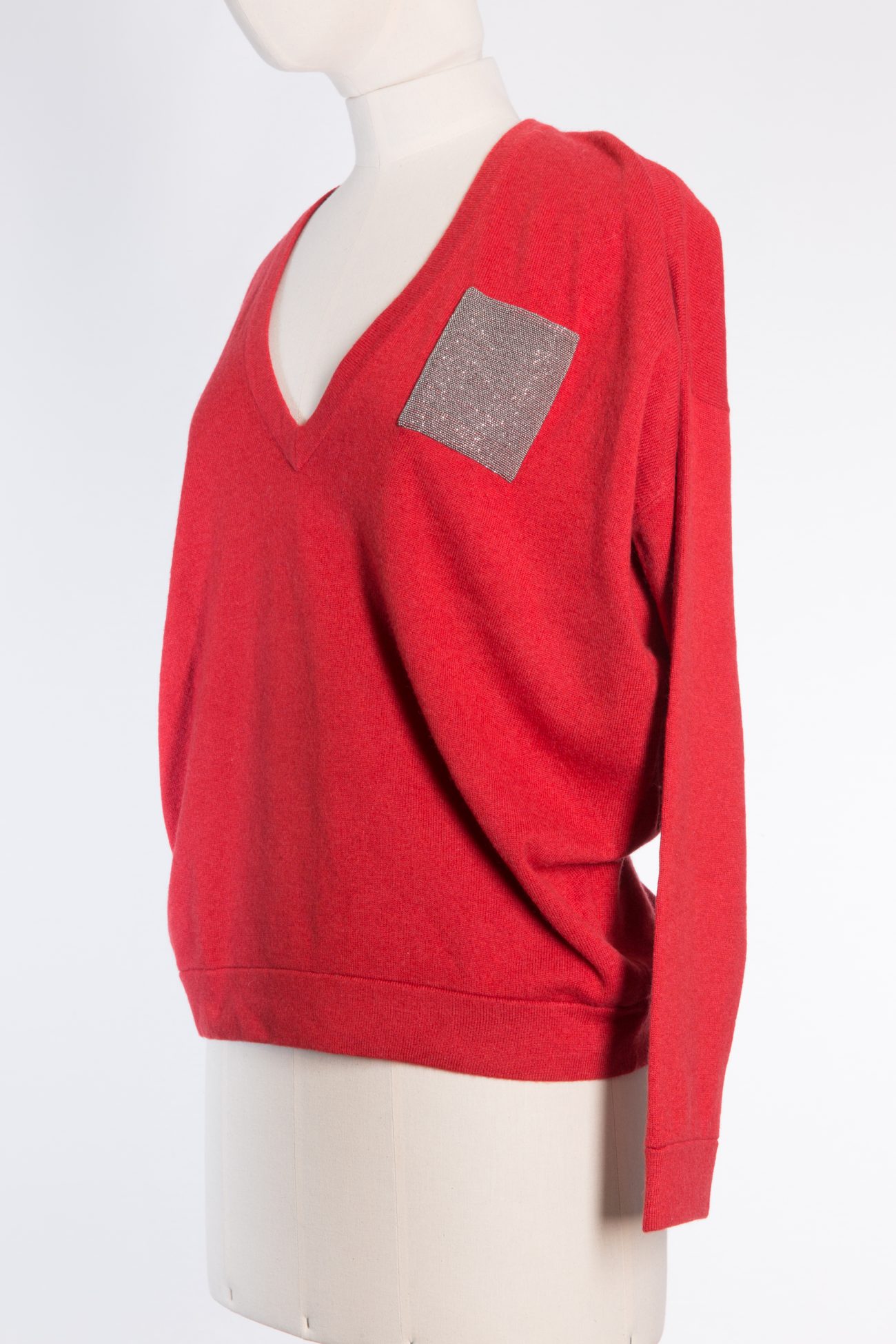 Brunello Cucinelli Monili embellished wool and cashmere blend sweater