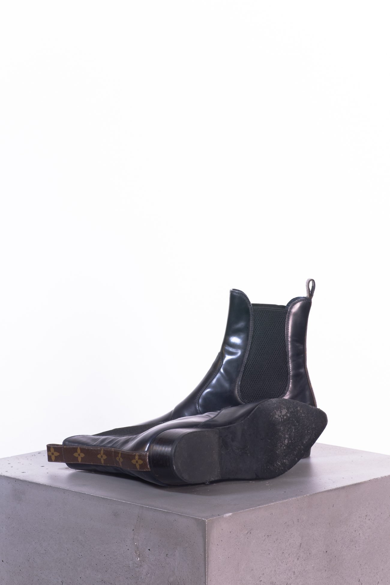 Louis Vuitton Midnight blue leather ankle boots