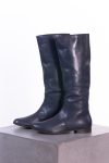 Sergio Rossi Blue leather knee high boots