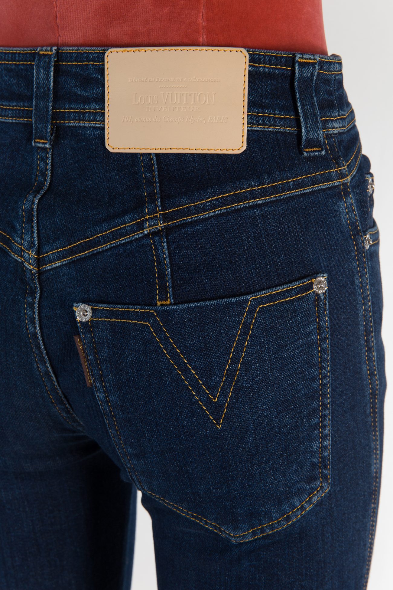 Louis Vuitton Mid-rise slim-leg jeans
