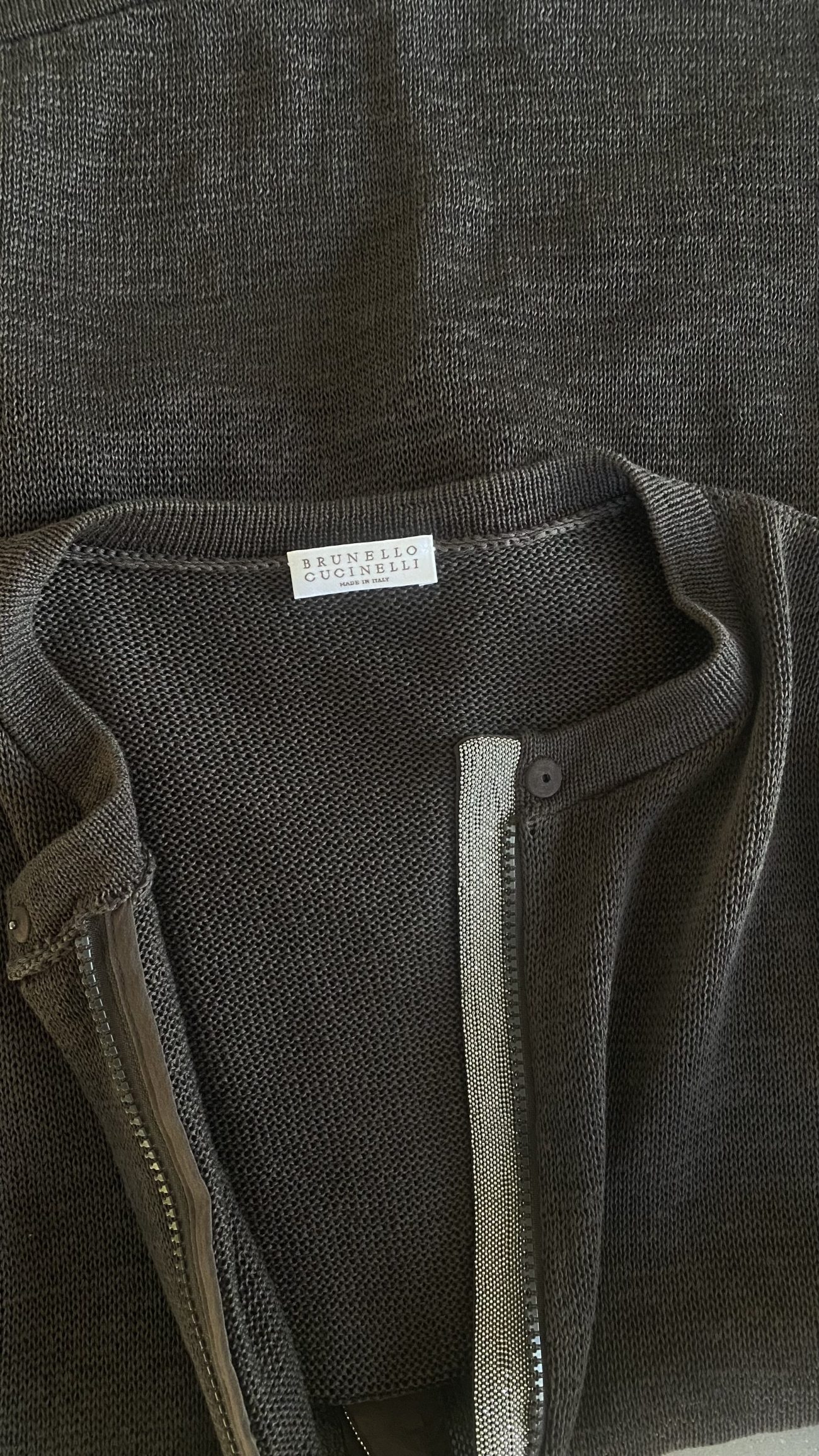 Brunello Cucinelli Cotton cardigan with Monili