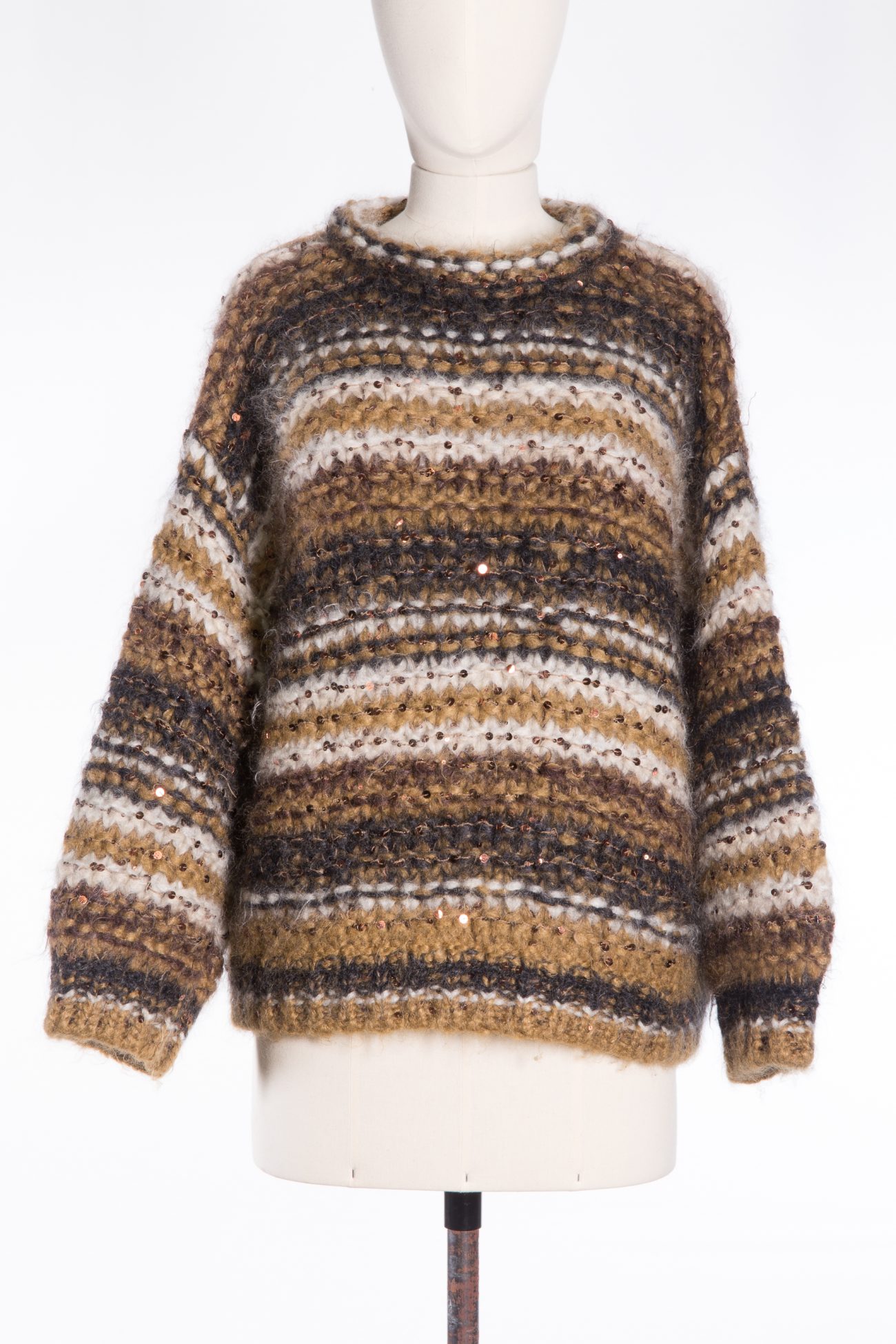 Brunello Cucinelli Sequin mohair blend sweater