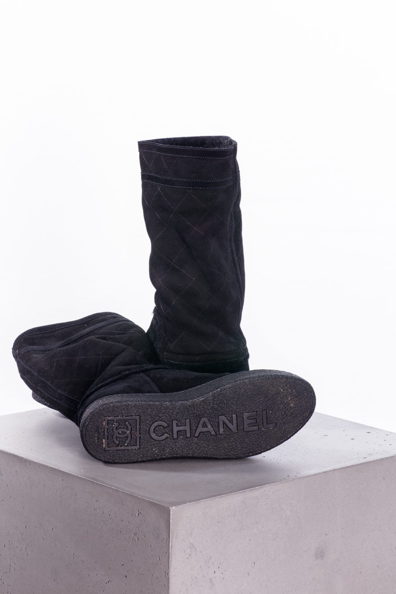 Chanel Shearling winter boots