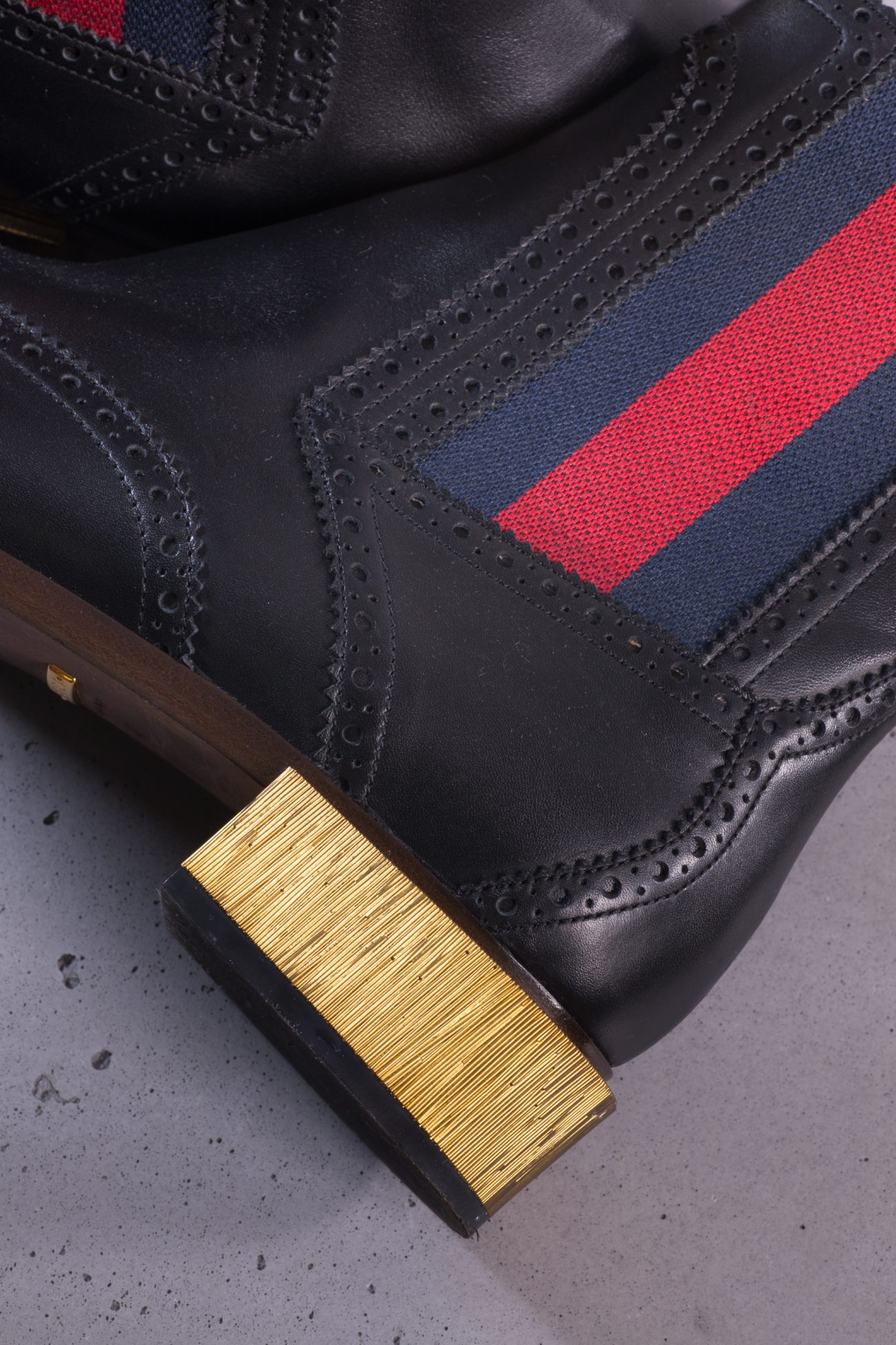 Gucci Ankle boots with gold heel