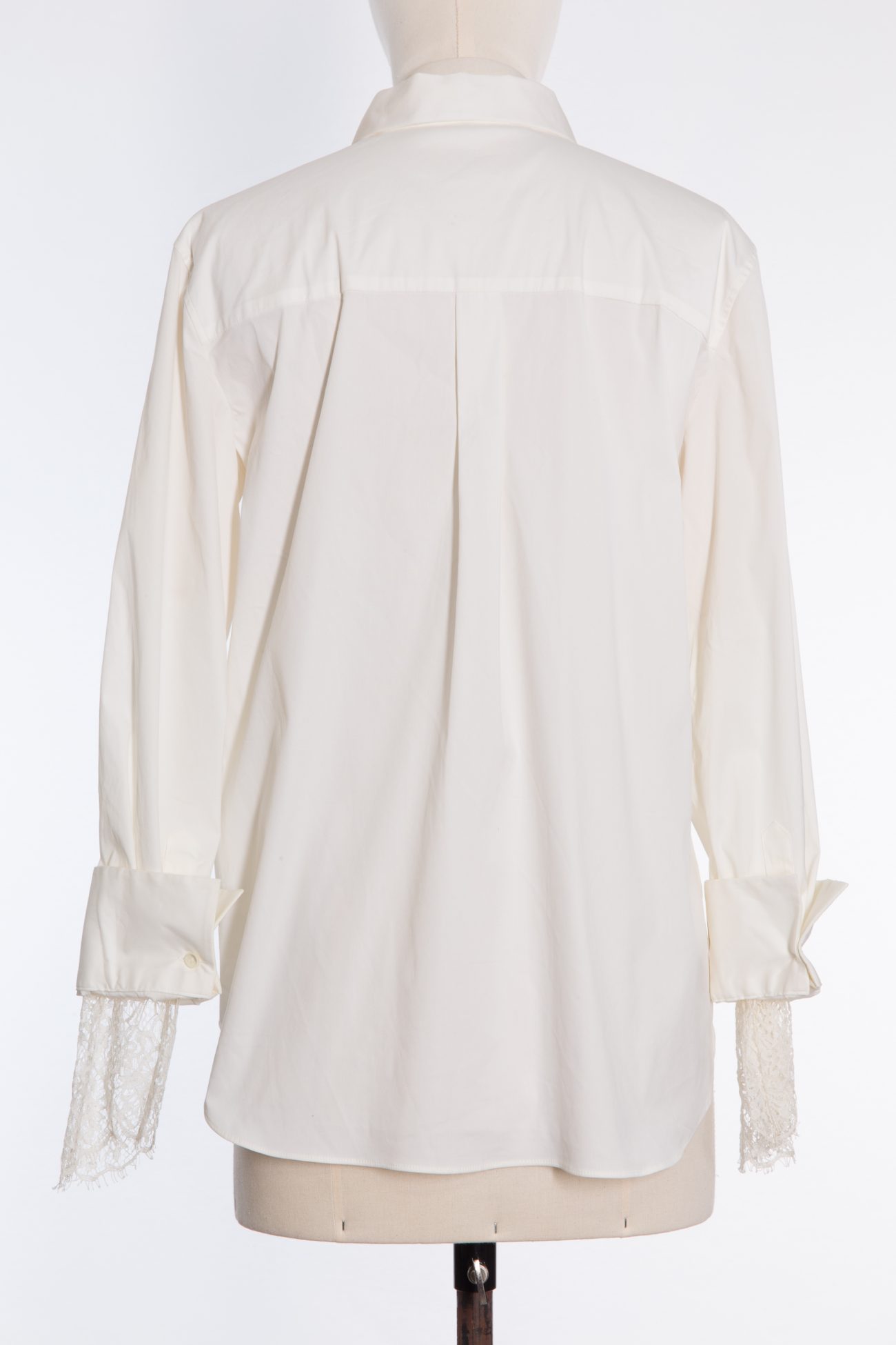 Brunello Cucinelli Stretch cotton-blend shirt with lace