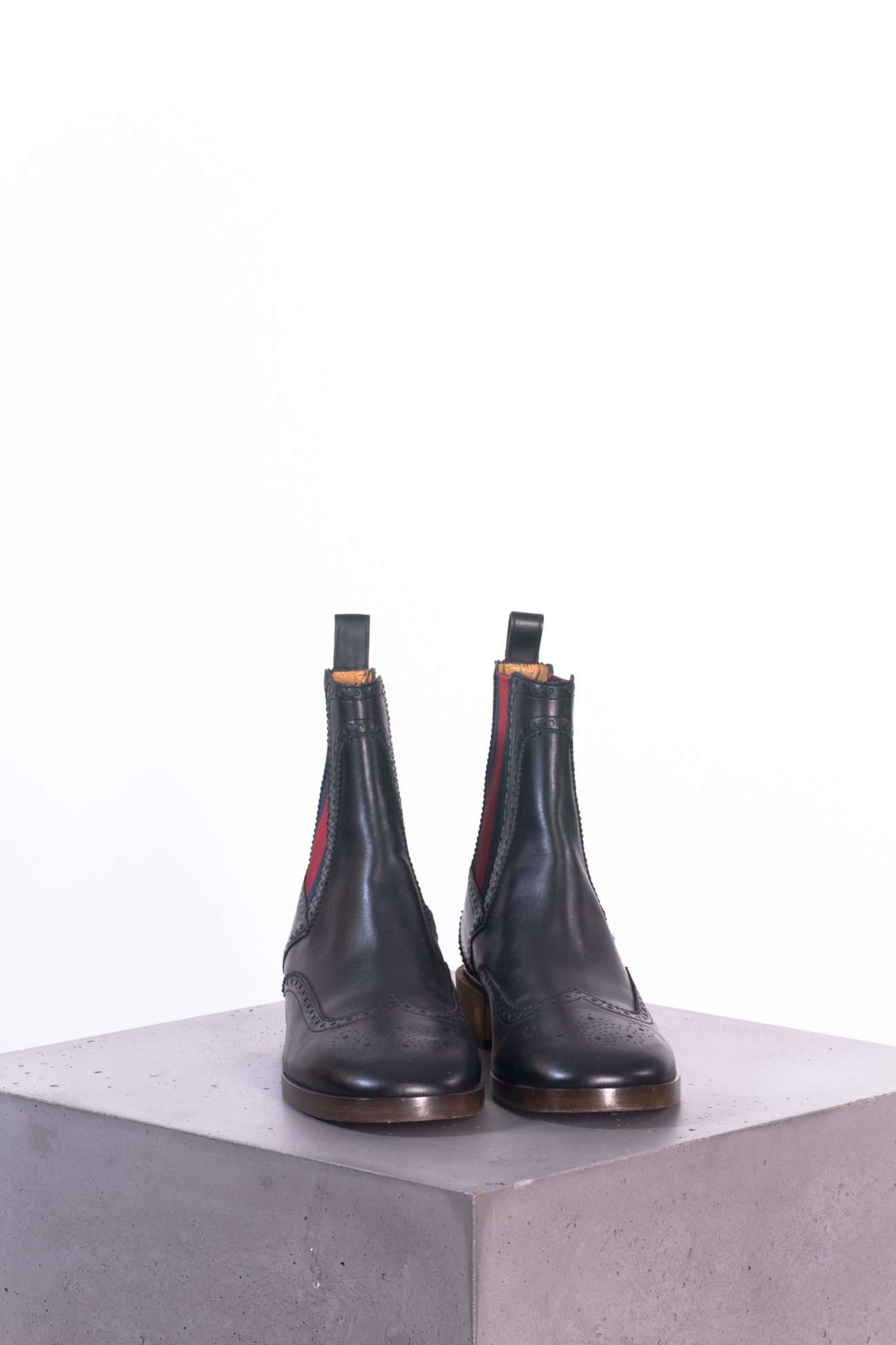 Gucci Ankle boots with gold heel