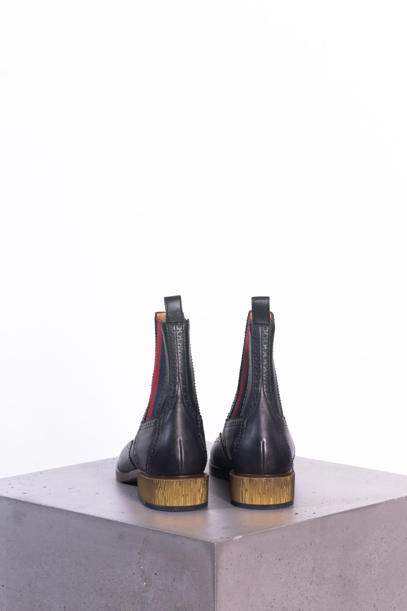Gucci Ankle boots with gold heel