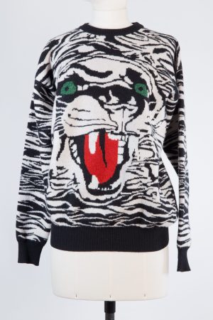 Gucci Embroidered intarsia wool sweater