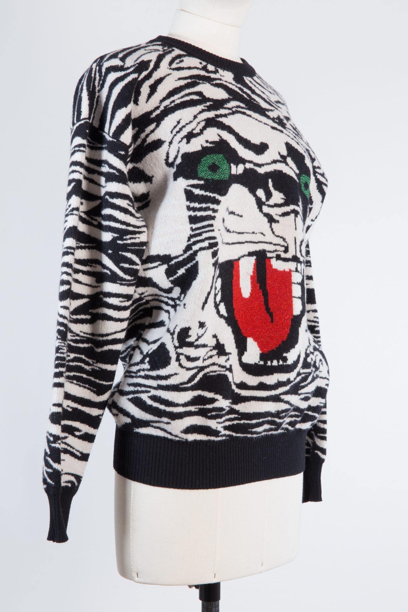 Gucci Embroidered intarsia wool sweater
