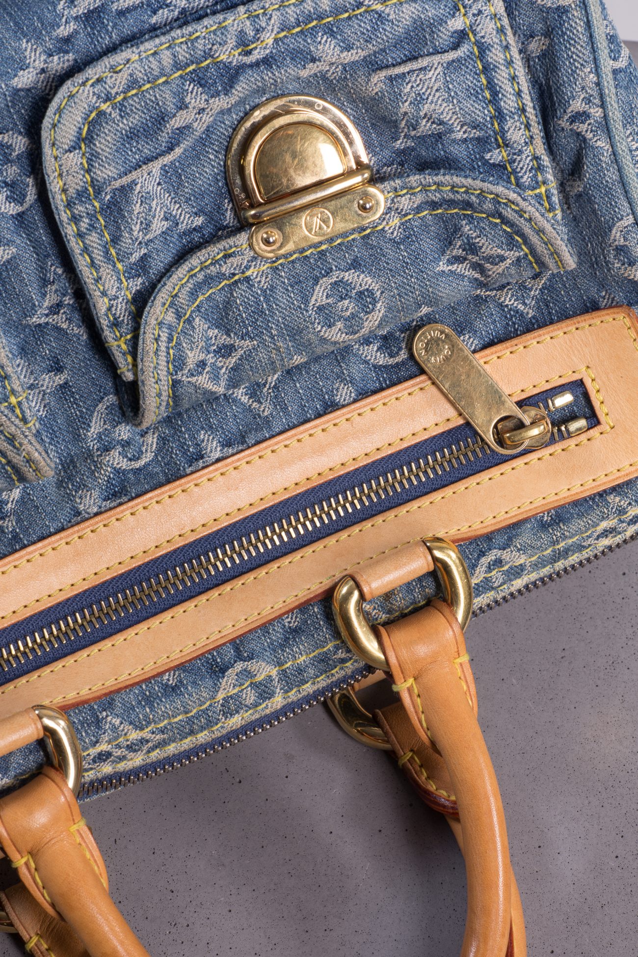 Louis Vuitton Monogram denim  Neo Speedy 30 