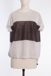 Brunello Cucinelli Sequin embellished linen and silk blend sleeveless jumper