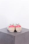 Golden Goose Super-star shearling lox top sneakers in beige/pink