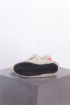 Golden Goose Super-star shearling lox top sneakers in beige/pink