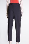 Brunello Cucinelli Pleated wool straight cigarette pants with Monili beads