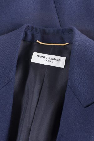 Saint Laurent Virgin wool blazer with golden buttons