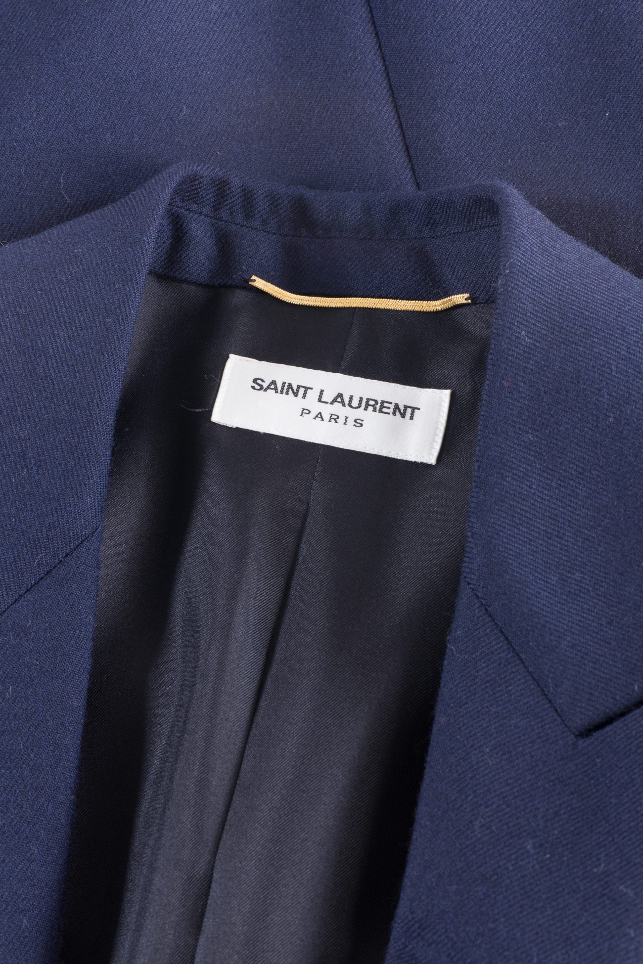 Saint Laurent Virgin wool blazer with golden buttons