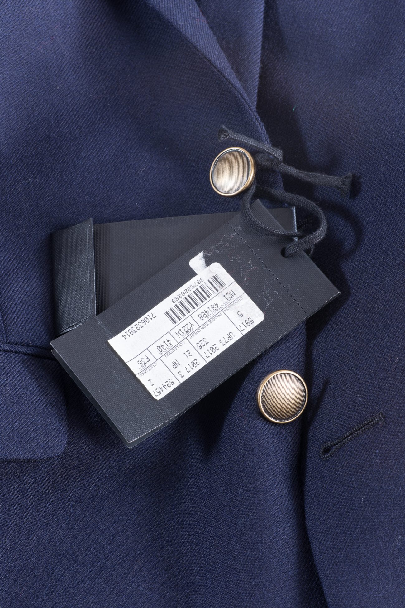 Saint Laurent Virgin wool blazer with golden buttons