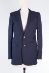 Saint Laurent Virgin wool blazer with golden buttons
