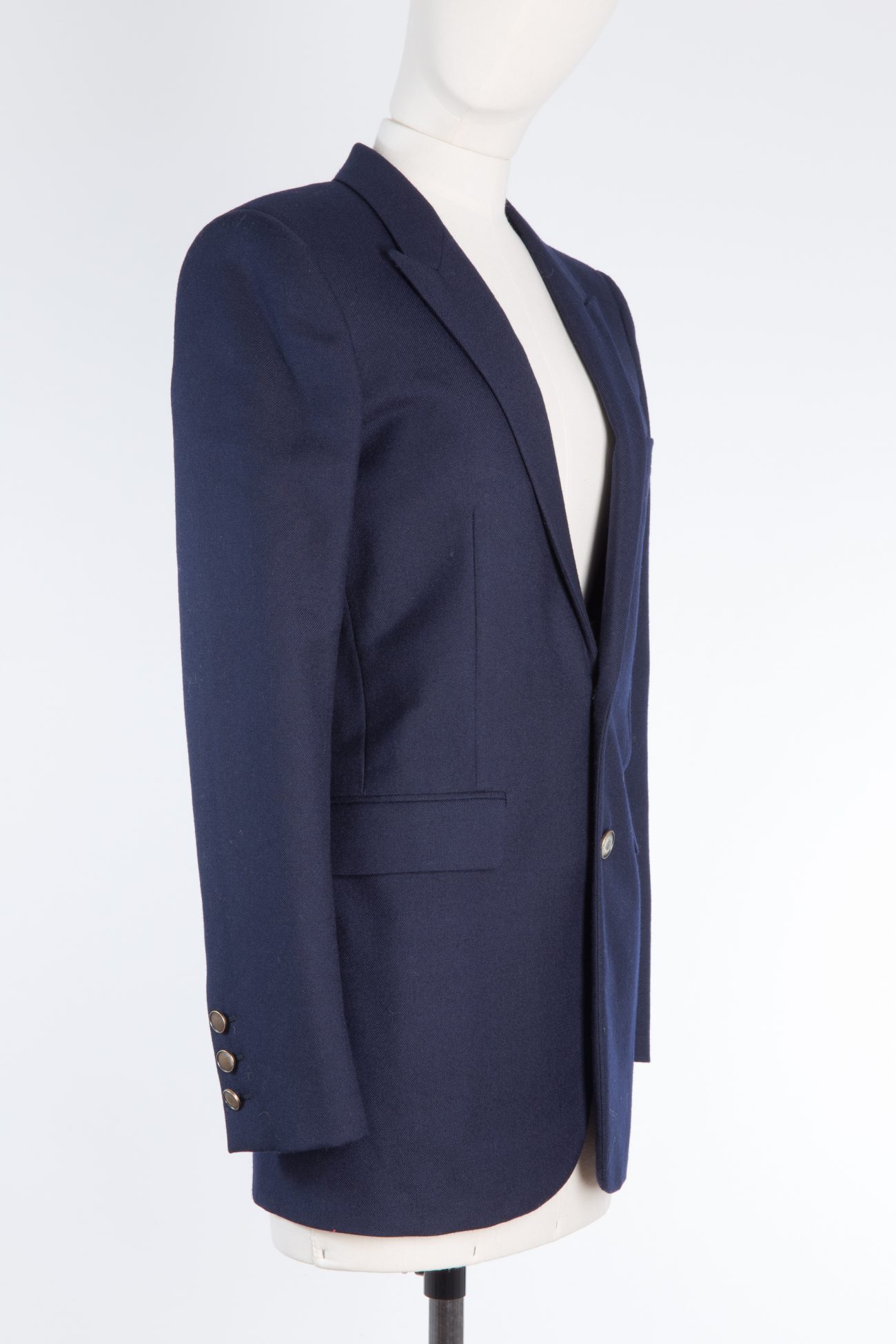 Saint Laurent Virgin wool blazer with golden buttons
