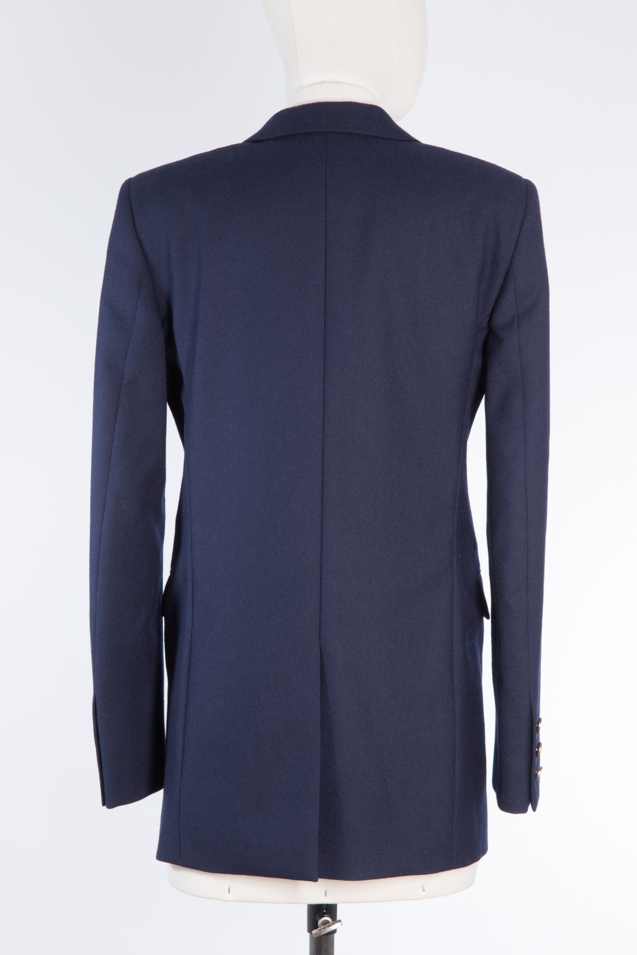 Saint Laurent Virgin wool blazer with golden buttons