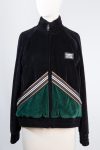 Burberry Black striped two-tone velour jacket