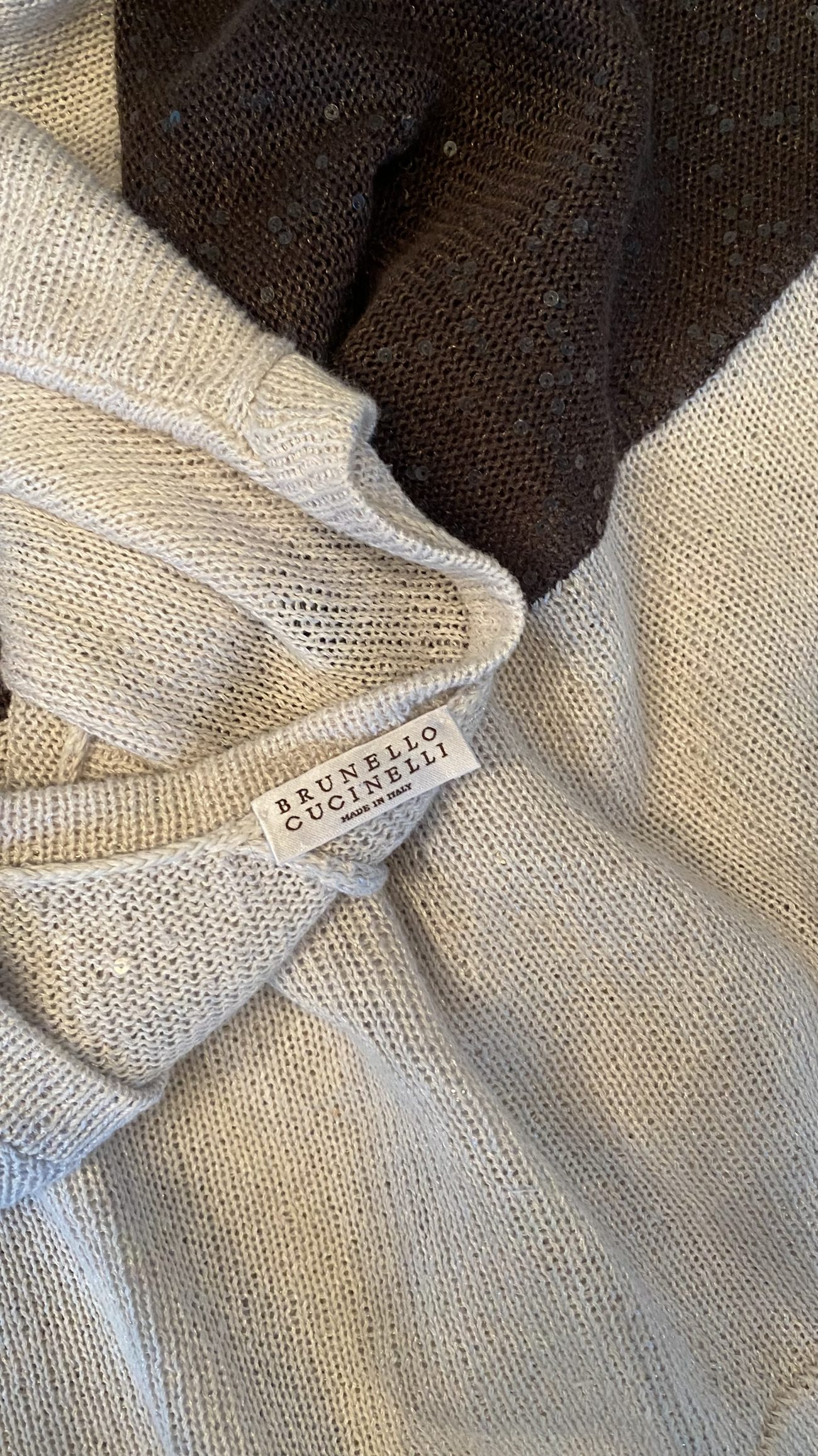 Brunello Cucinelli Sequin embellished linen and silk blend sleeveless jumper