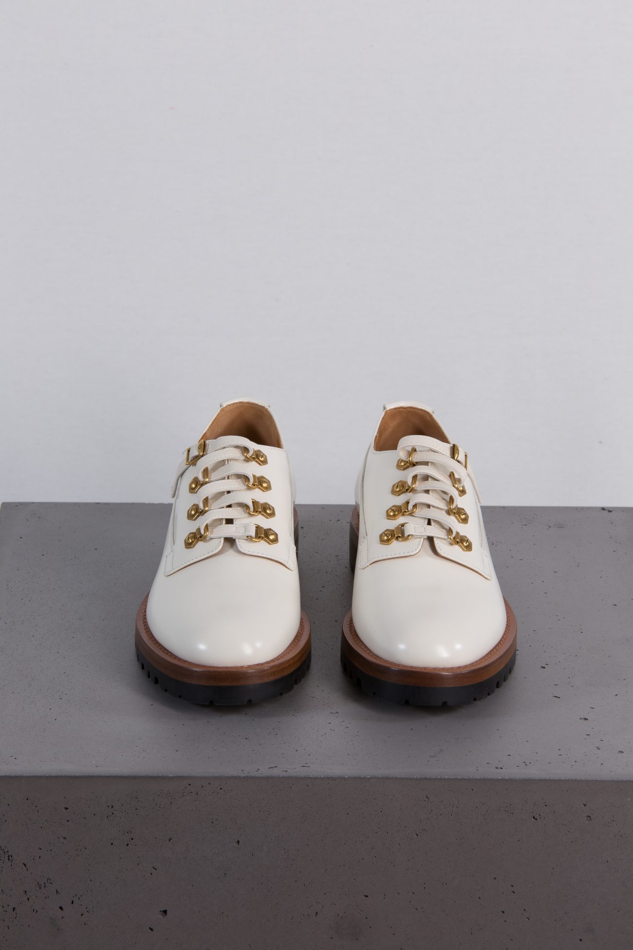 Christian Dior Glossed-leather brogues