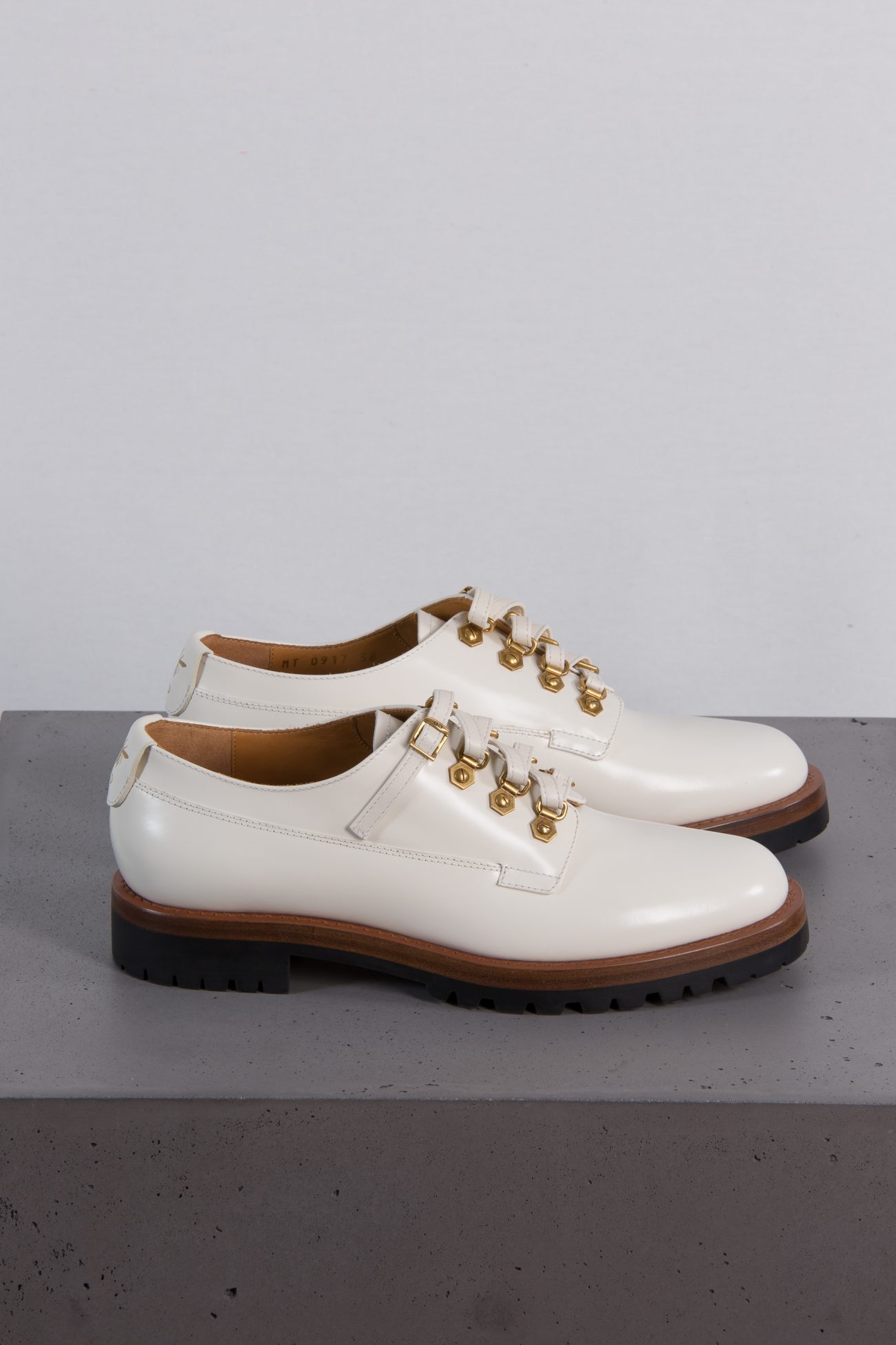 Christian Dior Glossed-leather brogues