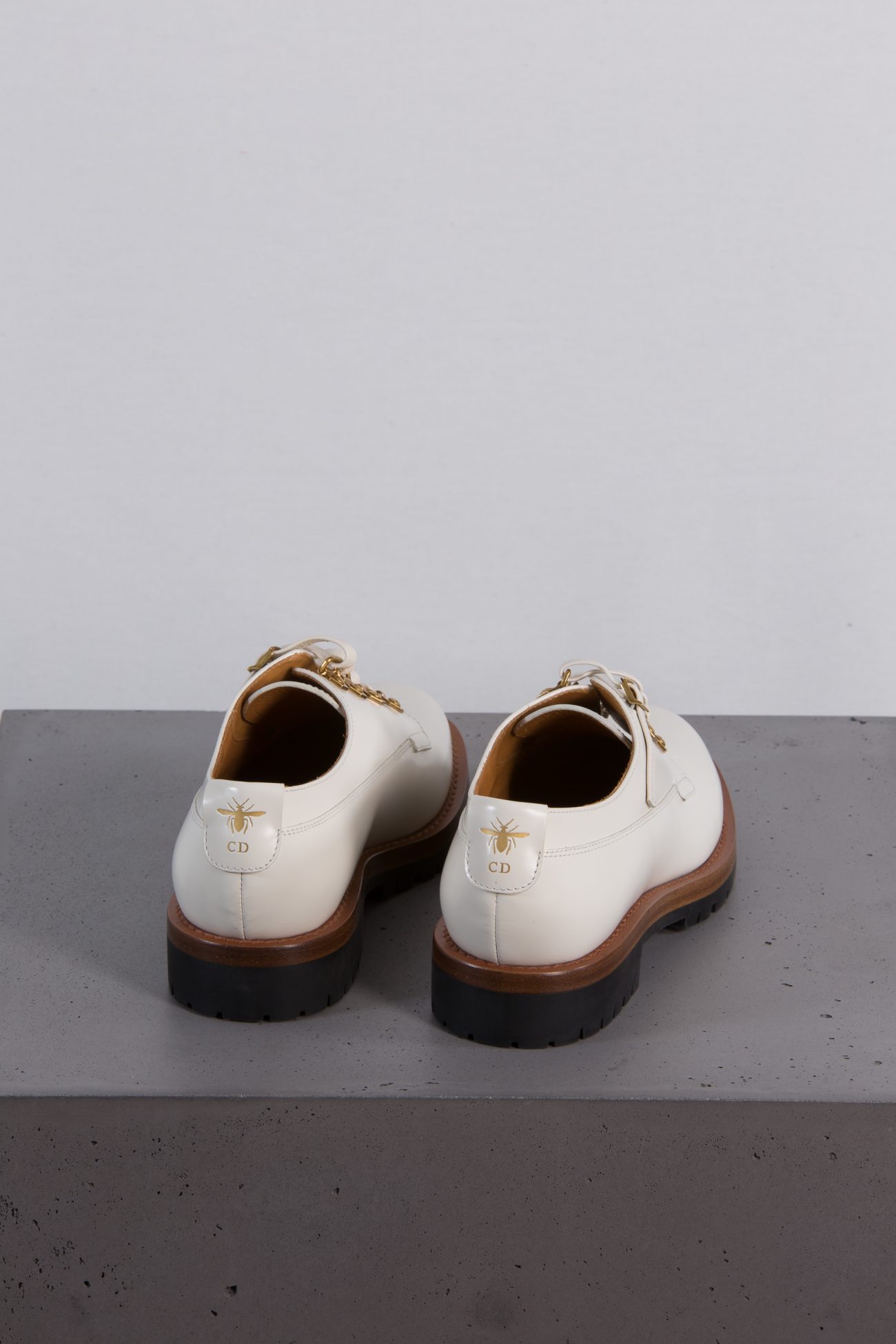 Christian Dior Glossed-leather brogues