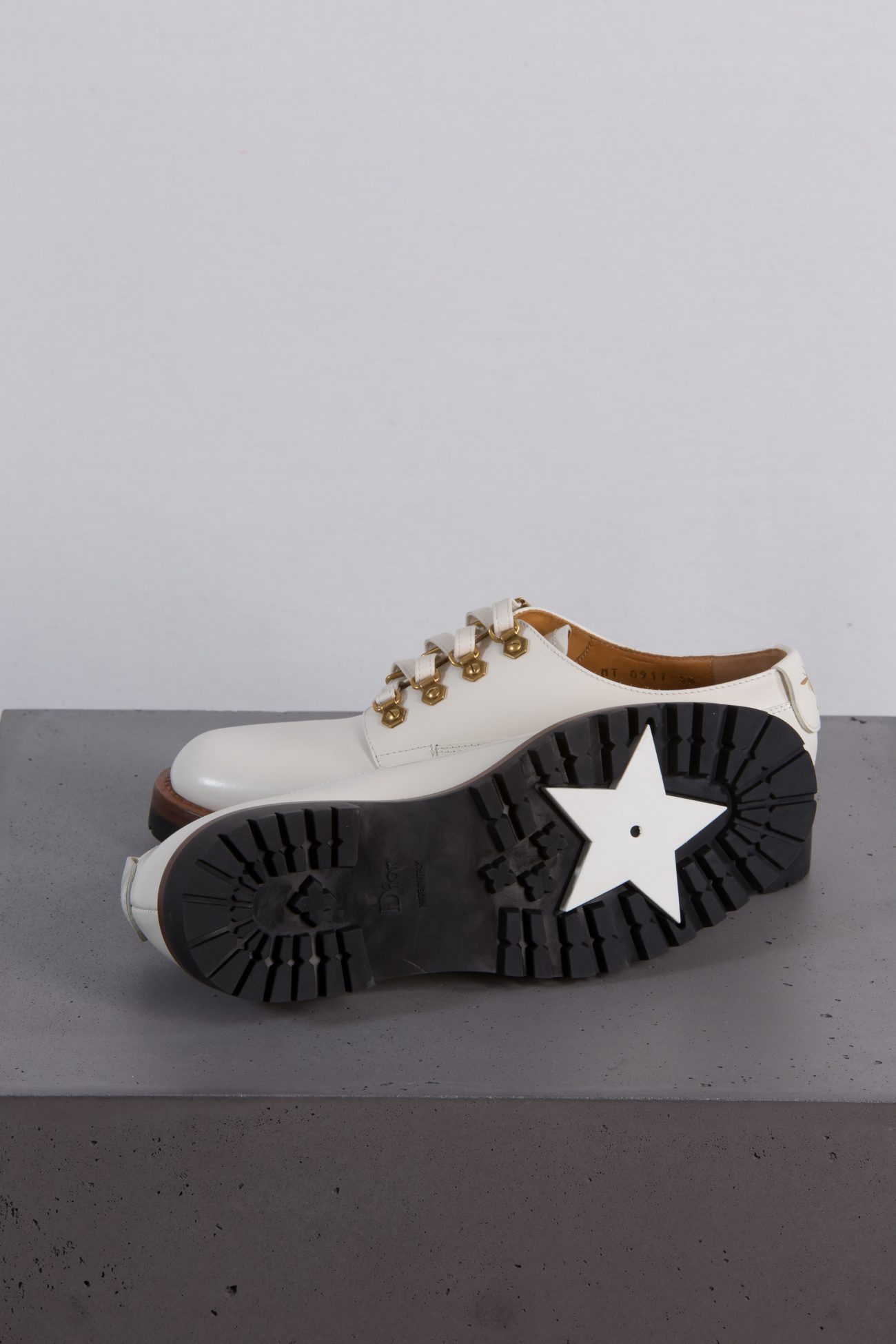 Christian Dior Glossed-leather brogues