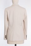 Brunello Cucinelli Double-breasted embellished stretch-cotton jersey blazer