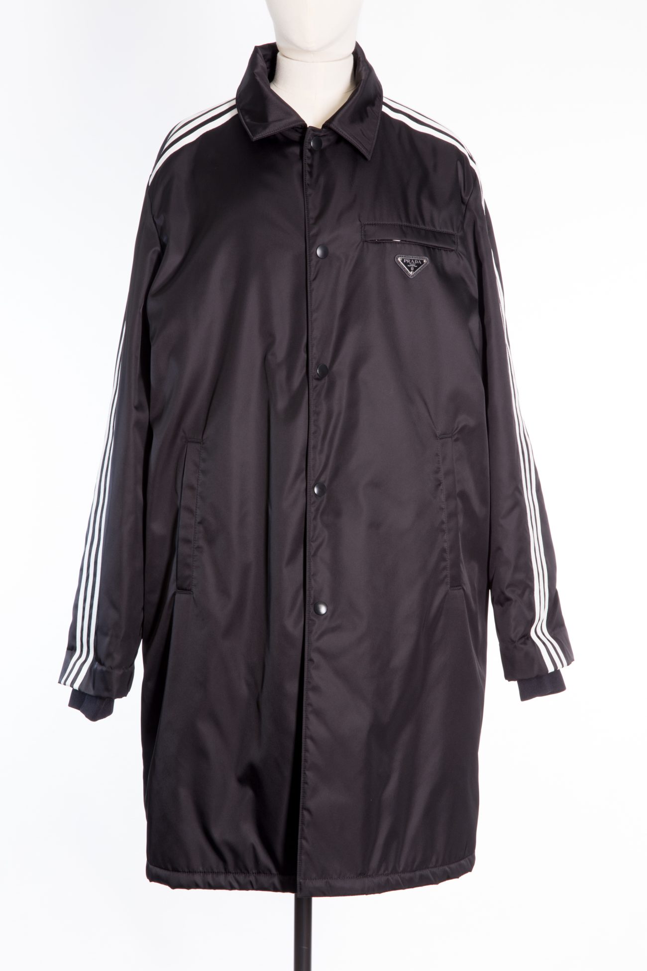 Prada X Adidas black Re-nylon car coat