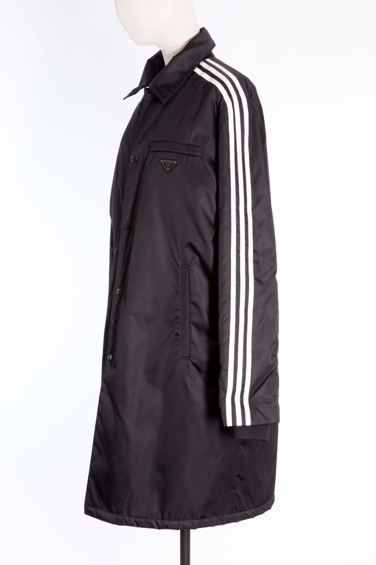 Prada X Adidas black Re-nylon car coat