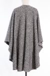 Ermanno Scervino Wool-blend cape coat with the silver thread