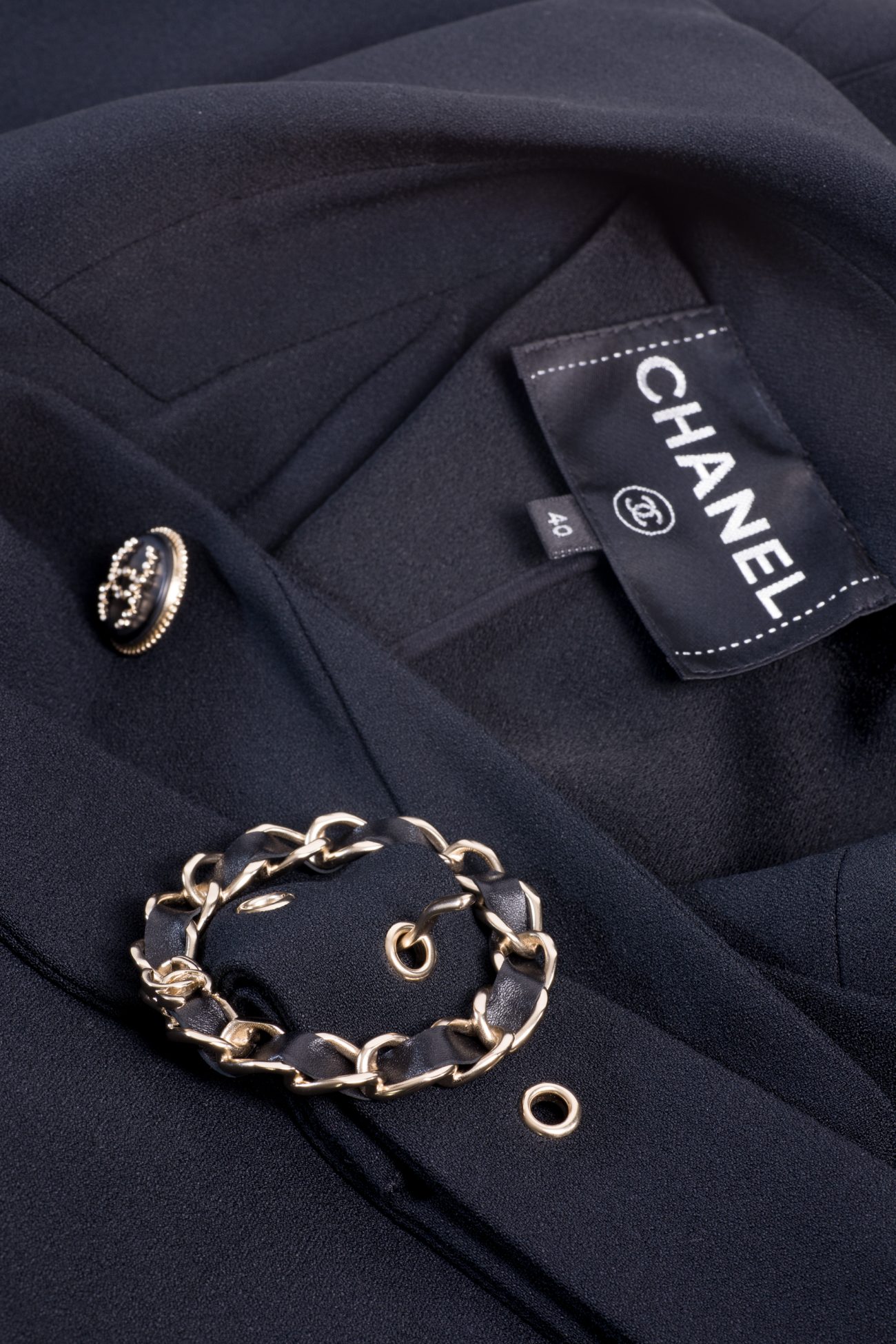 Chanel Long Coat/cardigan with CC logo buttons