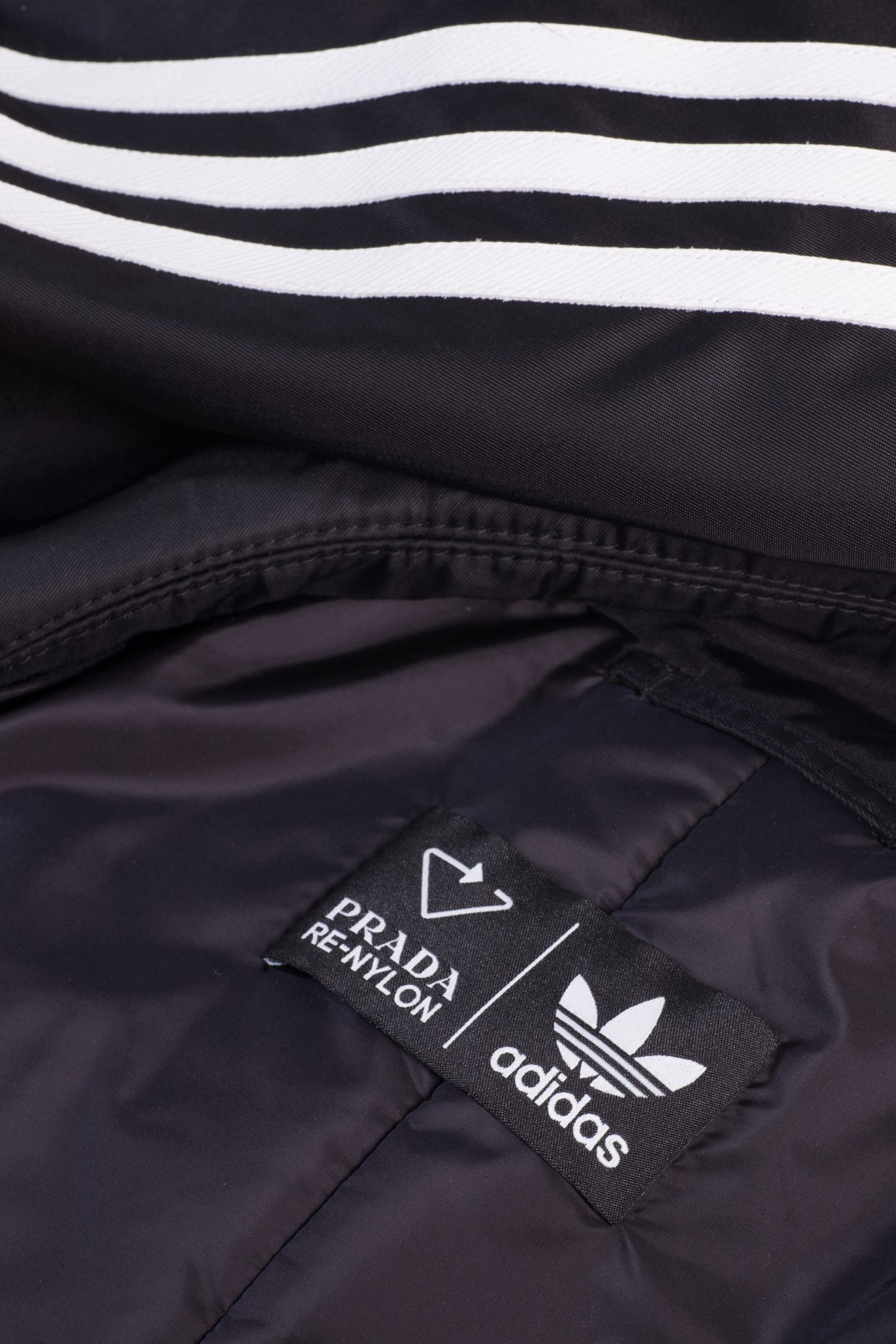 Prada X Adidas black Re-nylon car coat