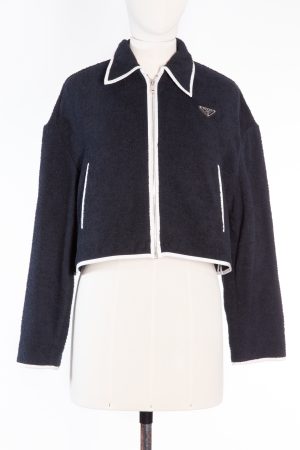 Prada Black&White cotton cardigan
