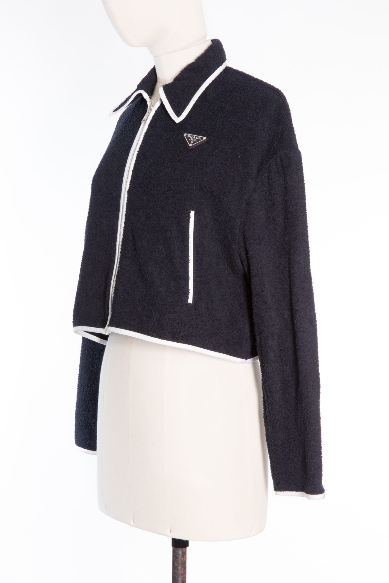 Prada Black&White cotton cardigan