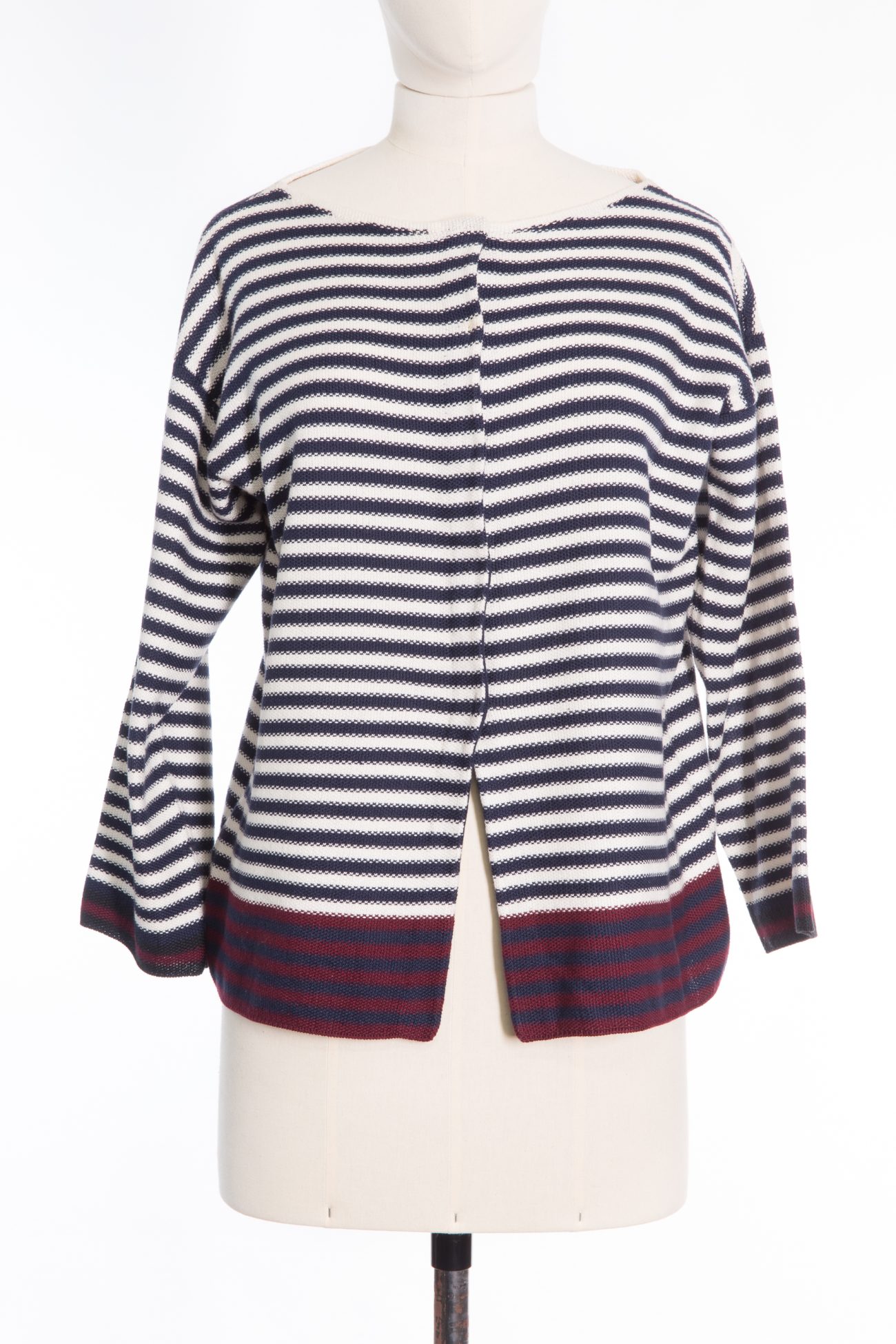 Prada Striped cotton-blend cardigan