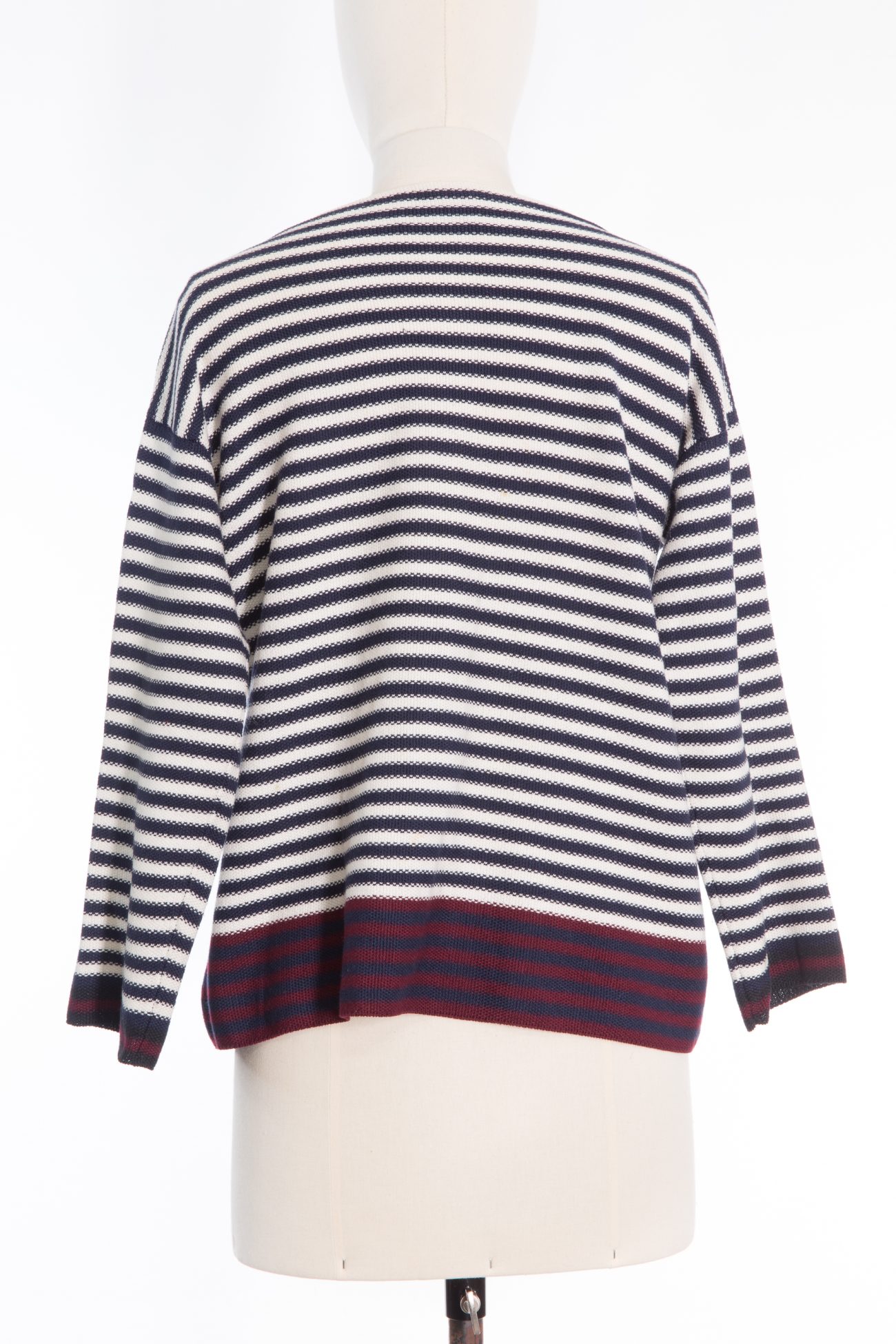 Prada Striped cotton-blend cardigan