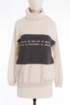 Brunello Cucinelli Cashmere turtleneck sweater with lettering
