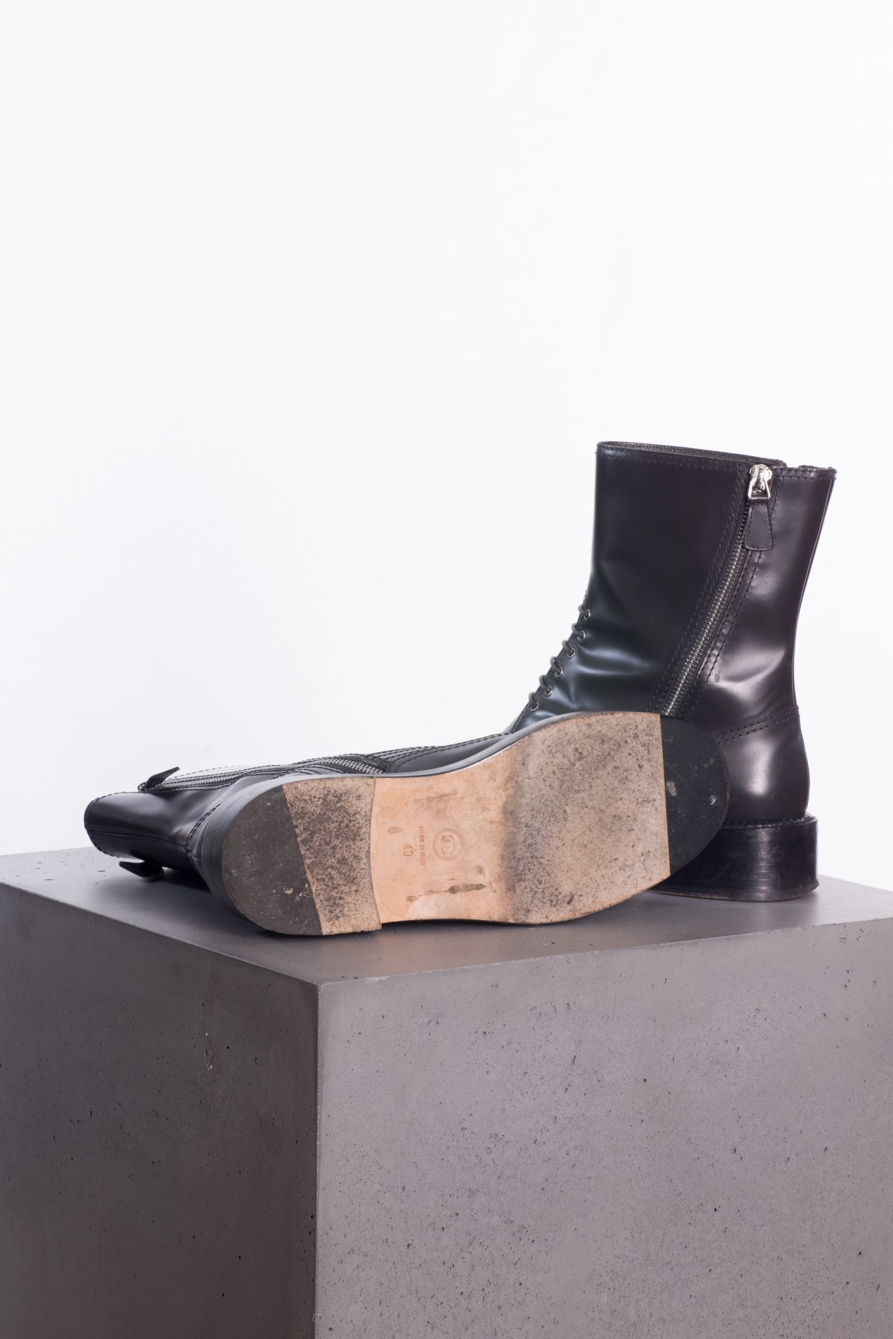 Chanel Biker boots with side zippers