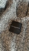 Ermanno Scervino Wool-blend cape coat with the silver thread