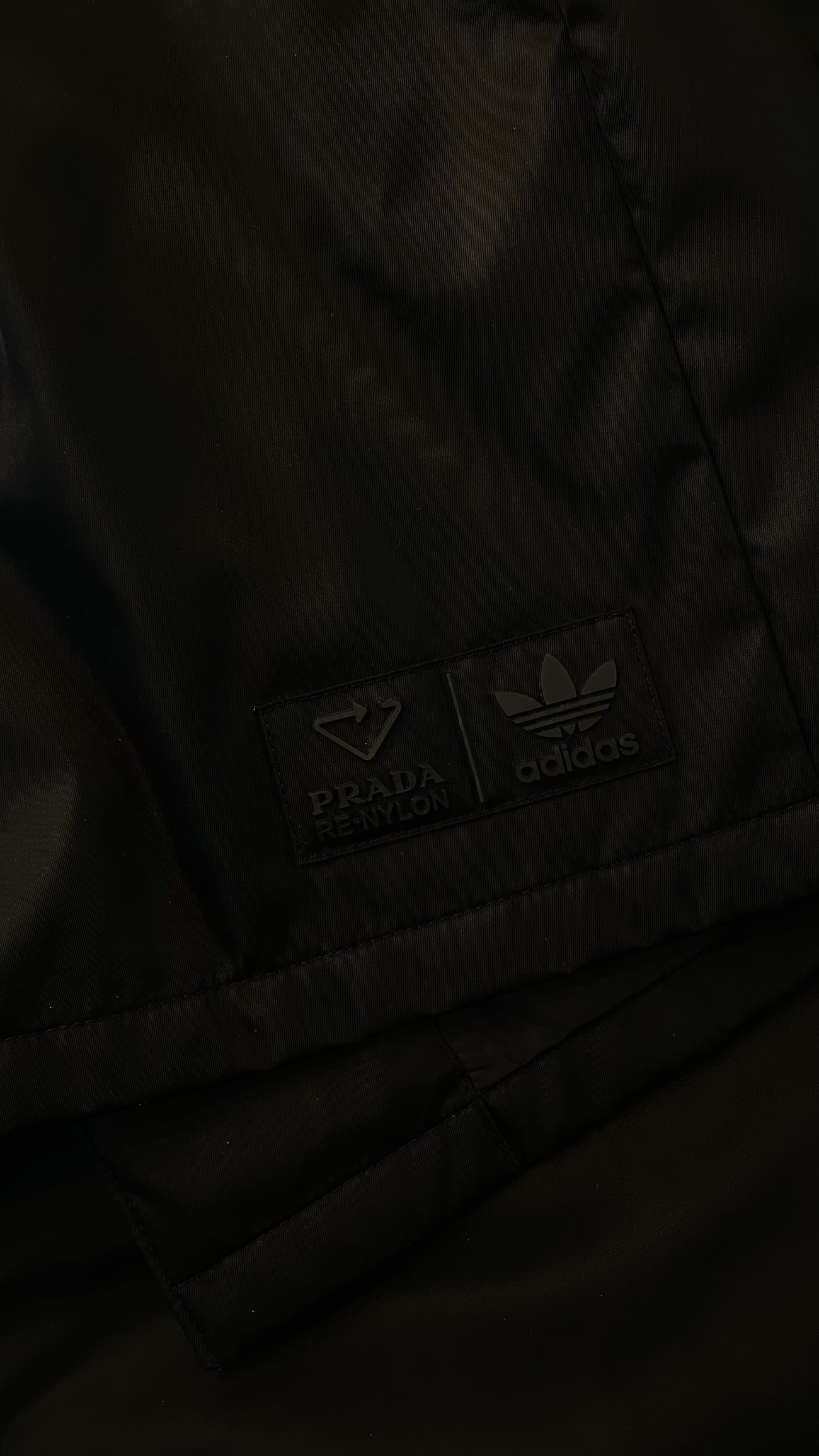 Prada X Adidas black Re-nylon car coat