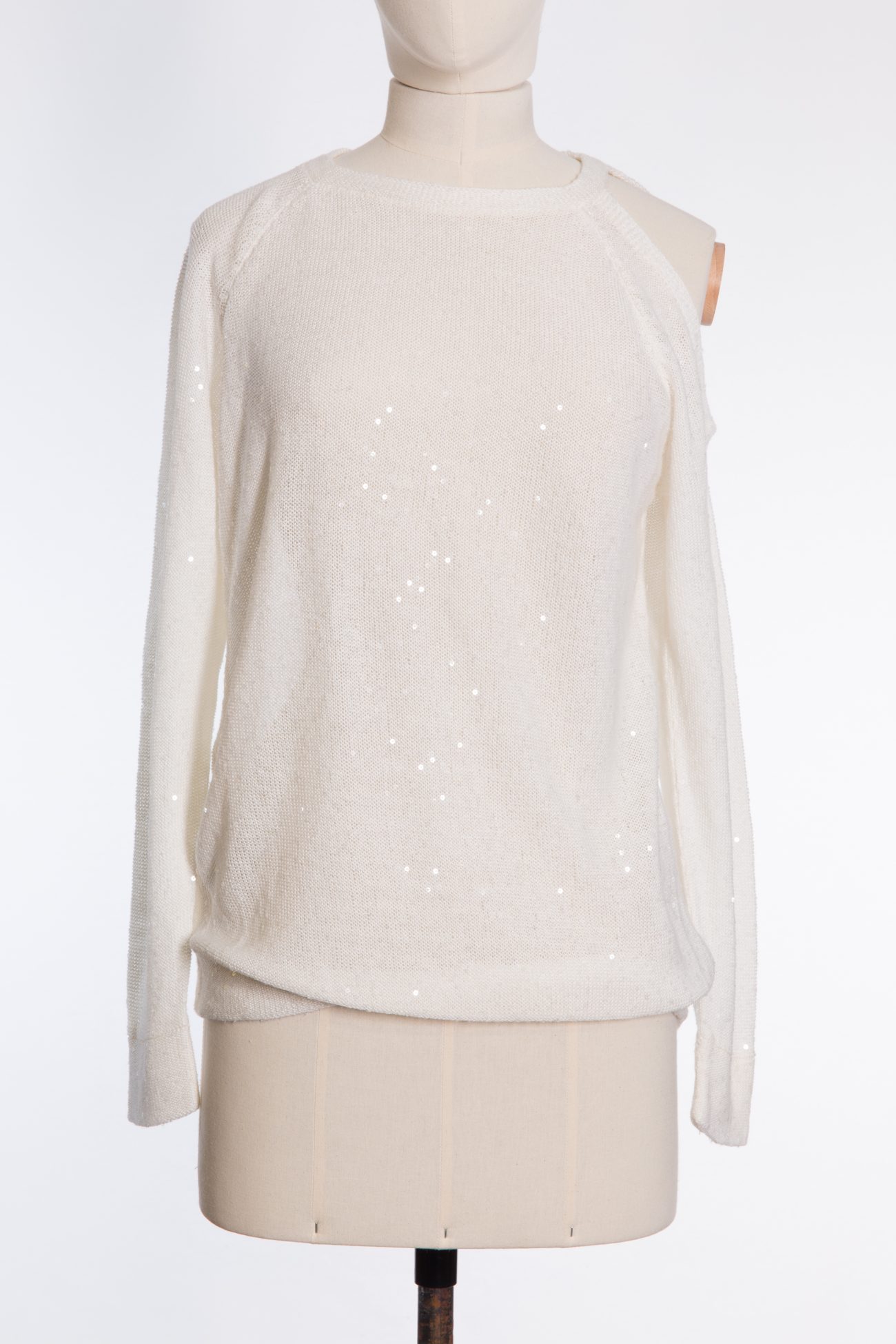 Brunello Cucinelli Linen sweater with sequins