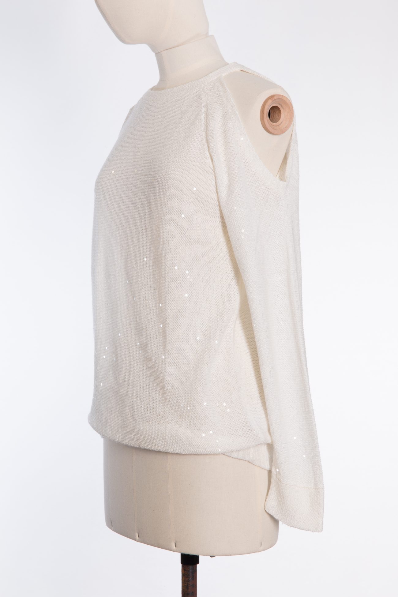 Brunello Cucinelli Linen sweater with sequins